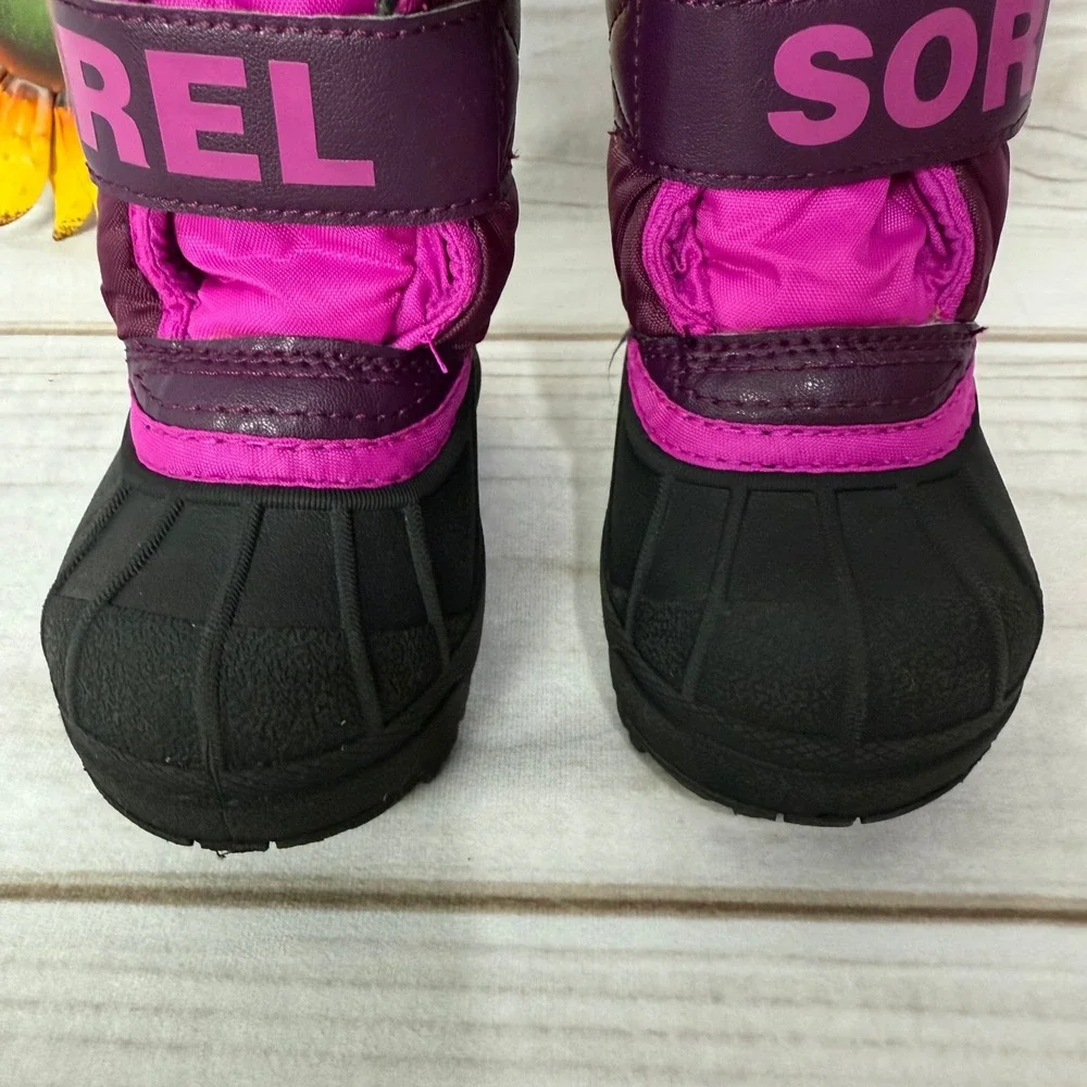 Kids Sorel Snow Commander Boots Waterproof Winter Size‎ 5 Toddler